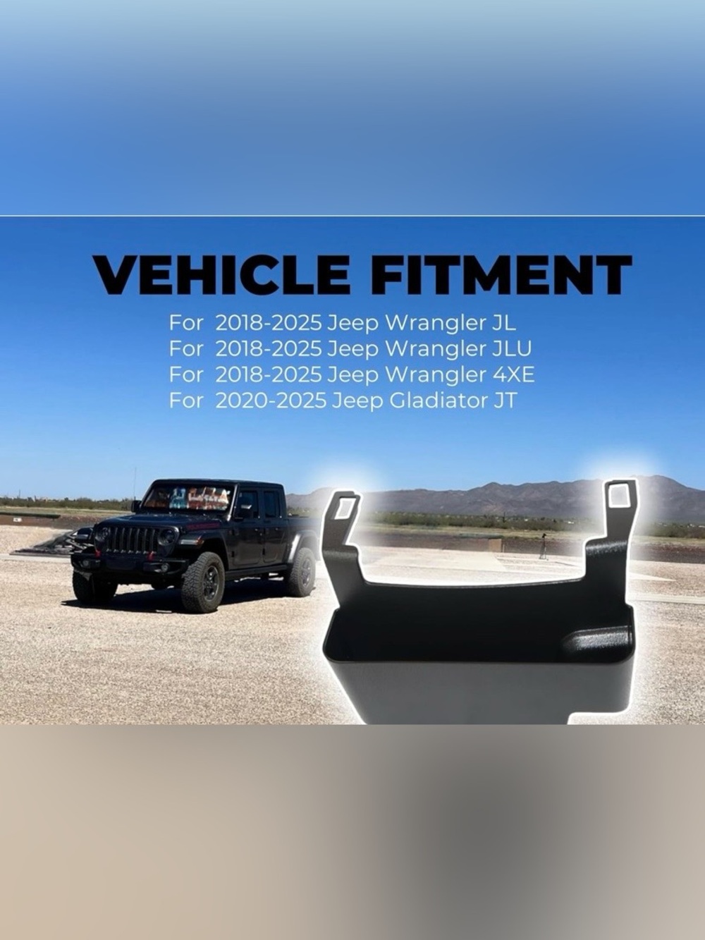 Universal Jeep Wrangler/Gladiator Door Pocket Organizer - Black